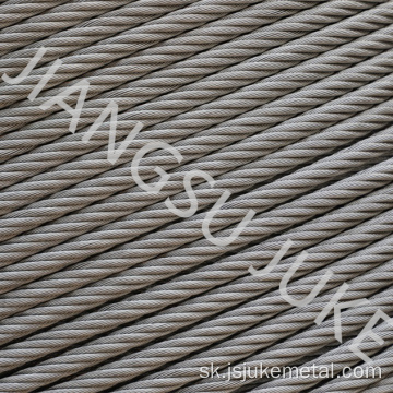 7x37 40 mm drôtené lano z nehrdzavejúcej ocele